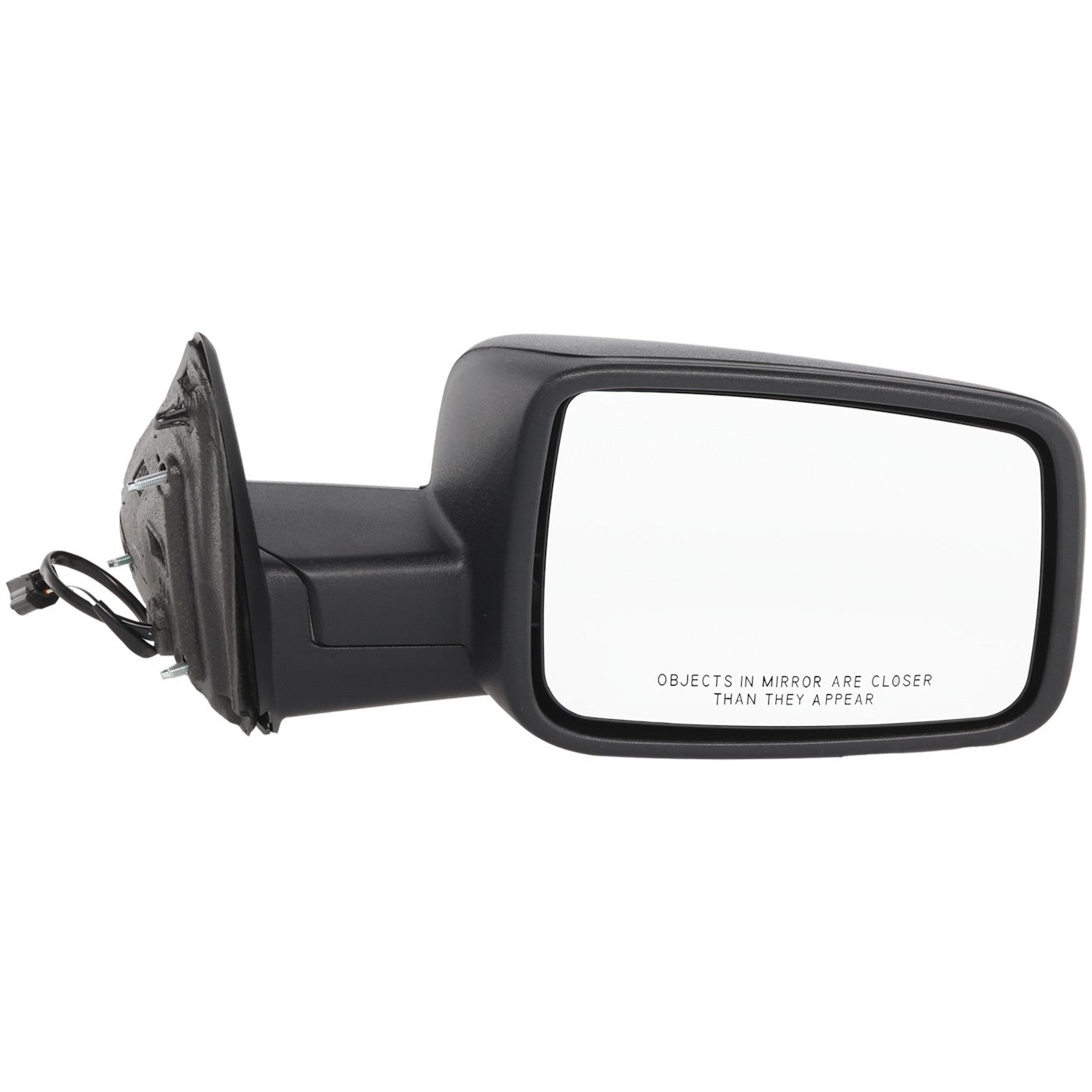 Right Manual Folding Mirror for Ram 1500 2500 3500 (2013–2022) Textured Black