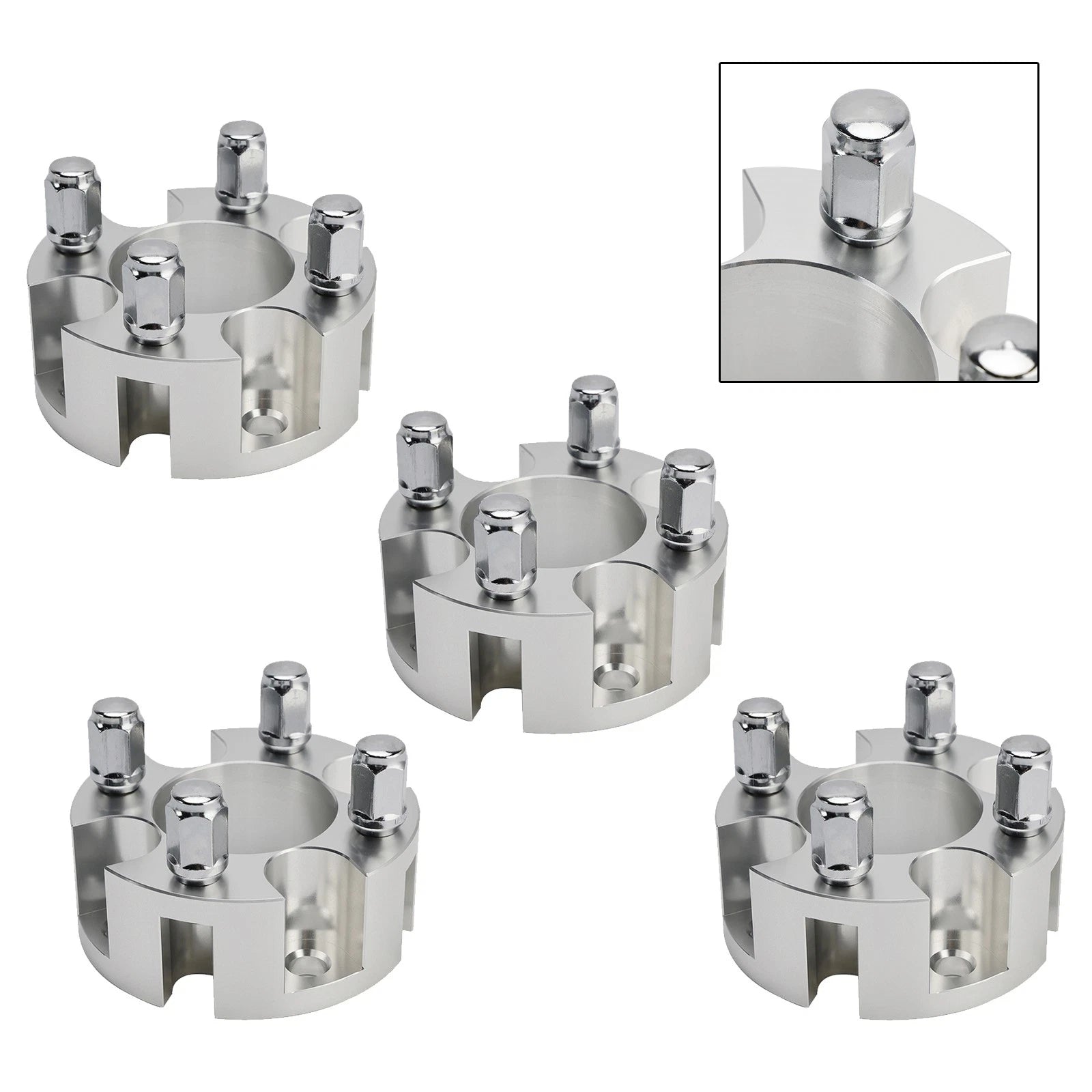 2" Wheel Spacers Kit with Lug Nuts for Yamaha Club Car EZGO Golf Cart
