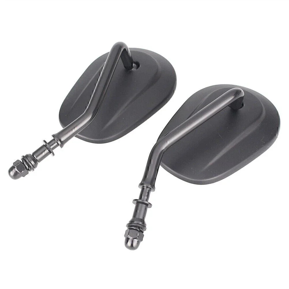 Oval Universal Motorcycle Rear View Side Mirrors for Street Bob FXDB (07-16)