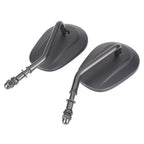 Oval Universal Motorcycle Rear View Side Mirrors for Street Bob FXDB (07-16)