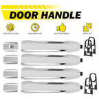 Set of 4 Exterior Door Handles for Chevrolet Silverado (2014–2022)