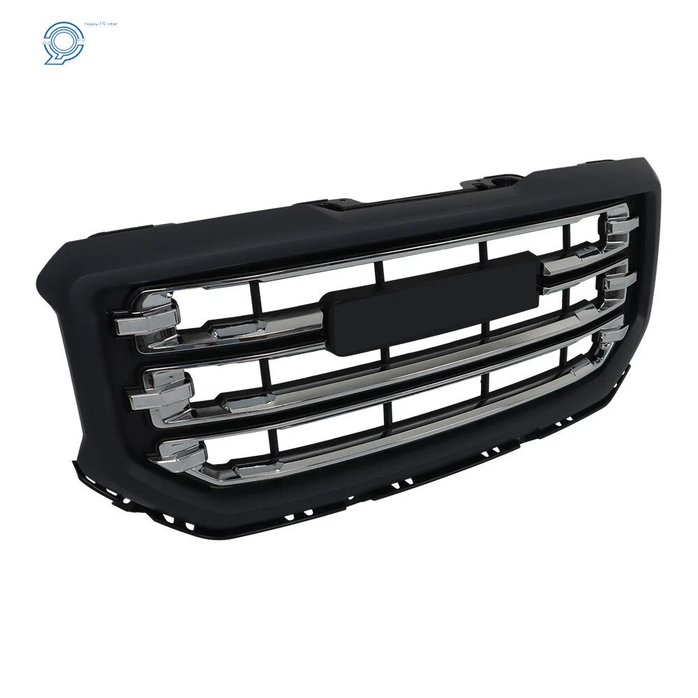 Front Grille for GMC Sierra 1500 (2016–2019) Black Gray Chrome Plating