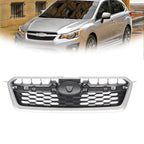 Grille Bumper for Subaru Impreza (2012–2014) Silver Shell Black