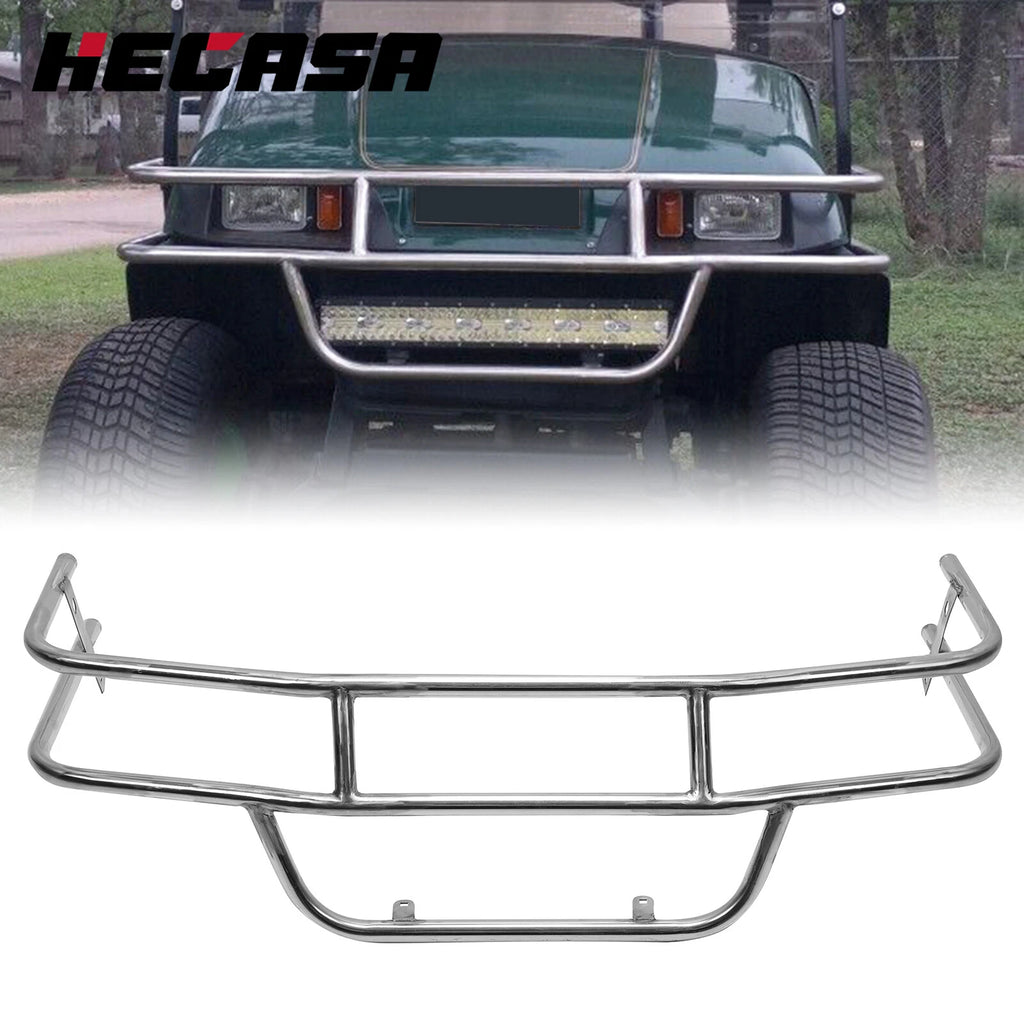 Front Bumper Brush Guard for EZGO TXT Golf Cart (1996–2013) Stainless Steel