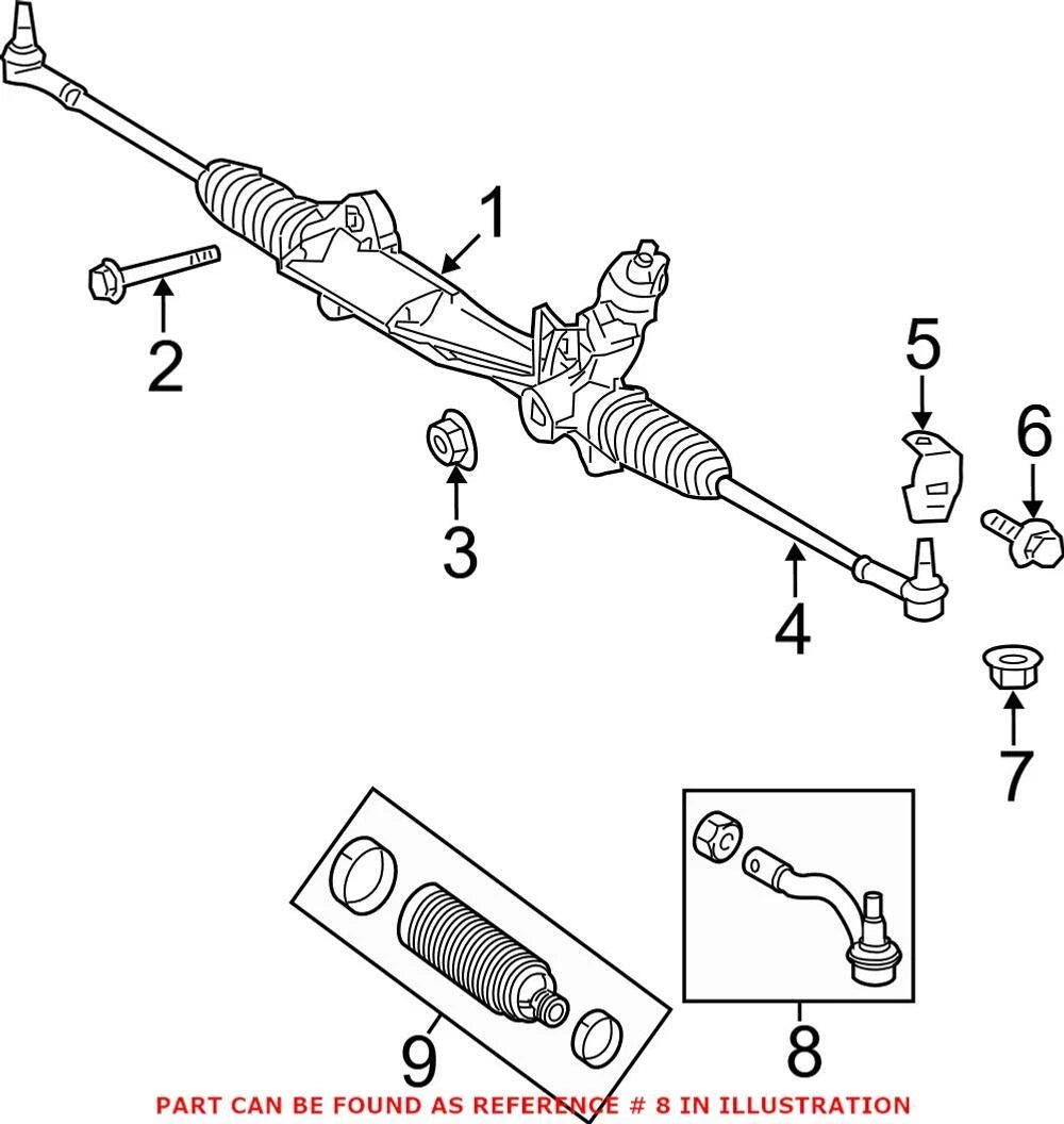 Outer Steering Tie Rod End for Mercedes (OEM 9064600348)