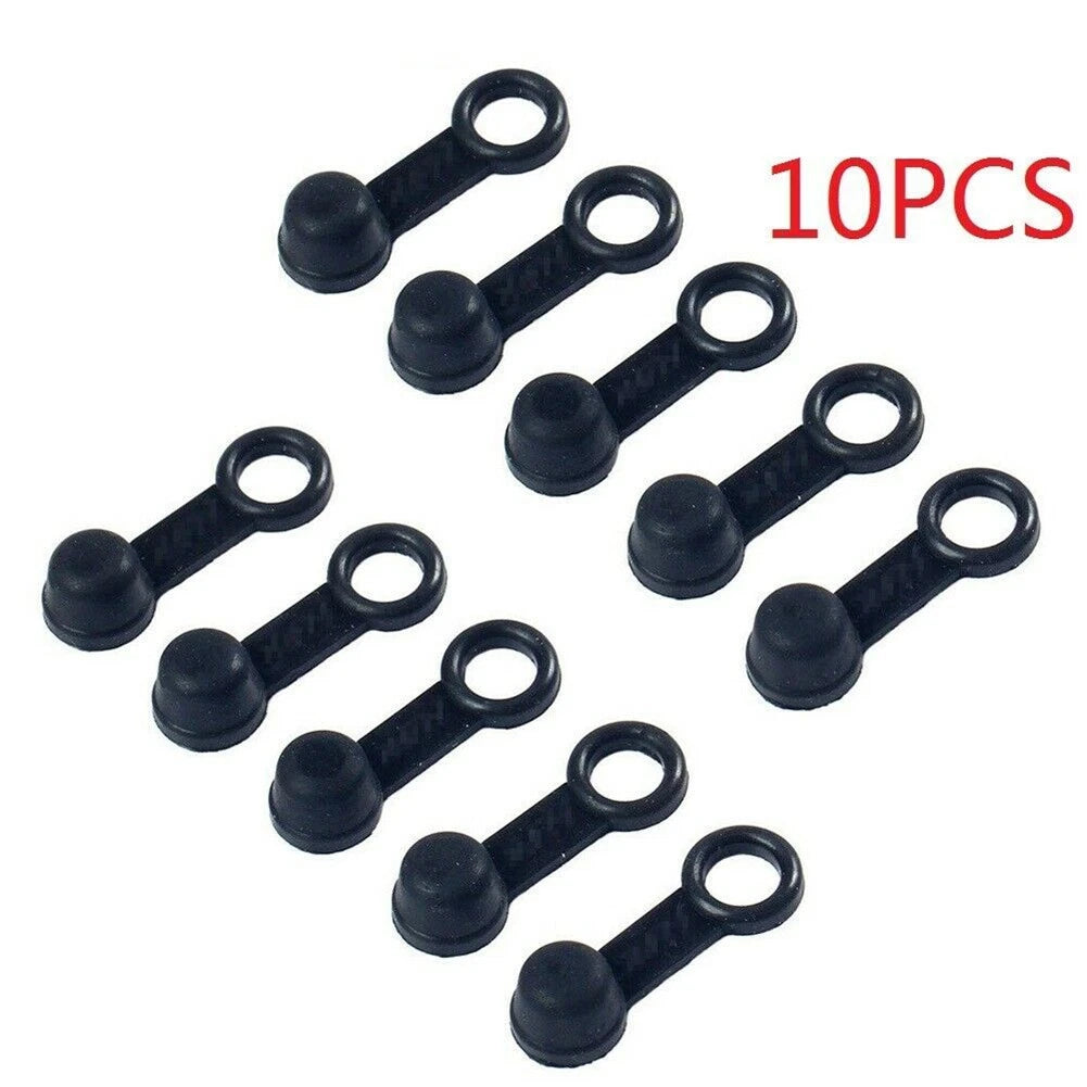10Pcs Brake Bleed Nipple Screw Dust Cap Cover for Motorcycle (Motorbike)