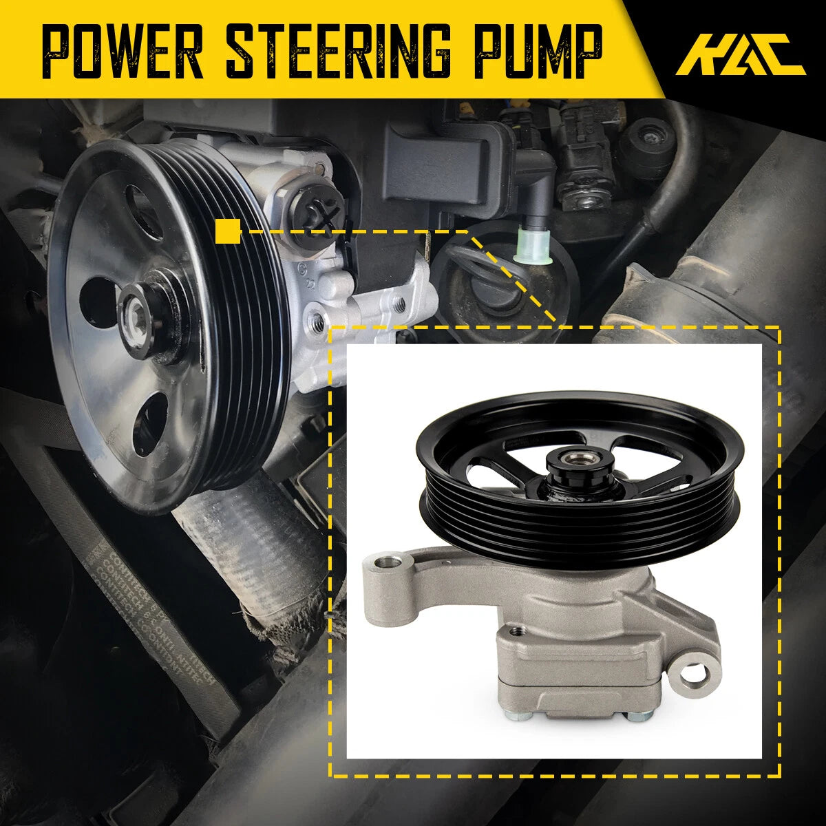 Power Steering Pump for GMC Enclave Traverse Acadia Outlook (2007–2015)
