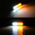10X LED Amber/White Strobe Lights for Car Truck (Emergency Flash Warning)
