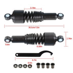 Pair of 10.5" Black Rear Shocks for Harley Sportster 883 1200