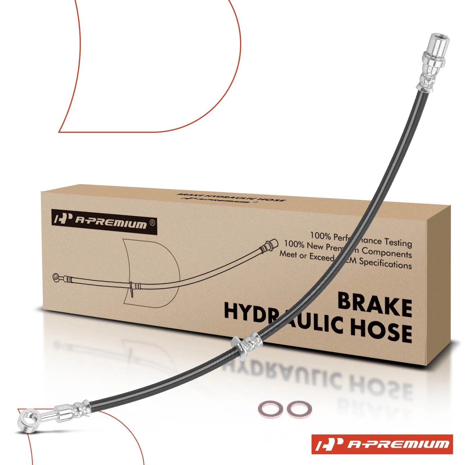 Front Left Brake Hydraulic Hose for Subaru Impreza (2002–2016) Legacy (2008–2009)