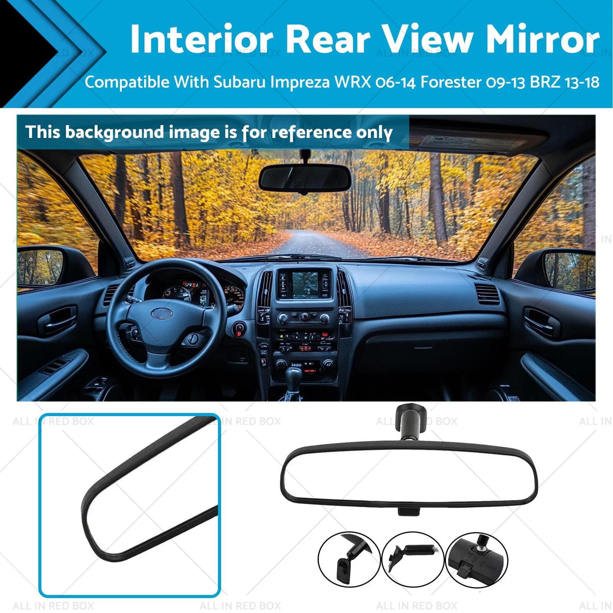 Interior Rear View Mirror for Subaru Impreza WRX (2006–2014), Forester (2009–2013)