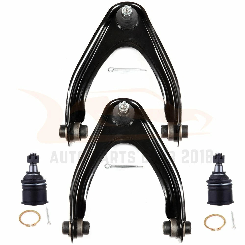 Set of 4 Front Upper Control Arms & Lower Ball Joints for Honda CR-V (1997–2001)