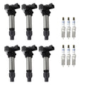 Set of 6 Ignition Coils & Spark Plugs for Cadillac CTS, Chevy Malibu, Torrent (2004–2009)