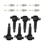 Set of 6 Ignition Spark Plugs for Hyundai Kia Optima V6 2.7L (2007–2010) UF558