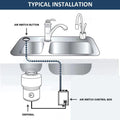 Air Switch Kit for Garbage Disposal (Single Outlet)