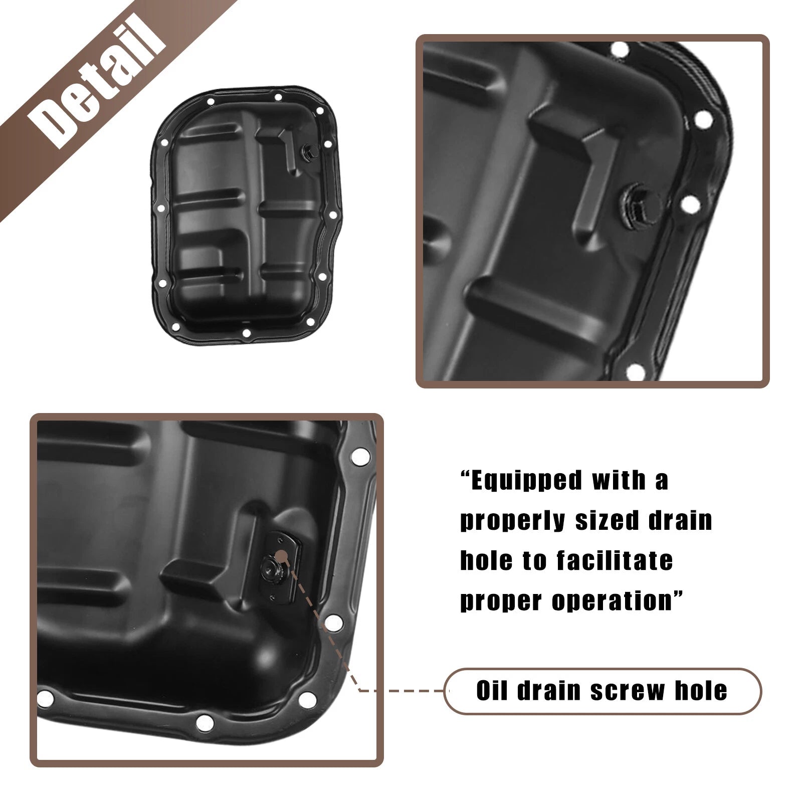 Engine Oil Pan for Toyota Corolla Prius Matrix Lexus 1.8L (2000-2023)