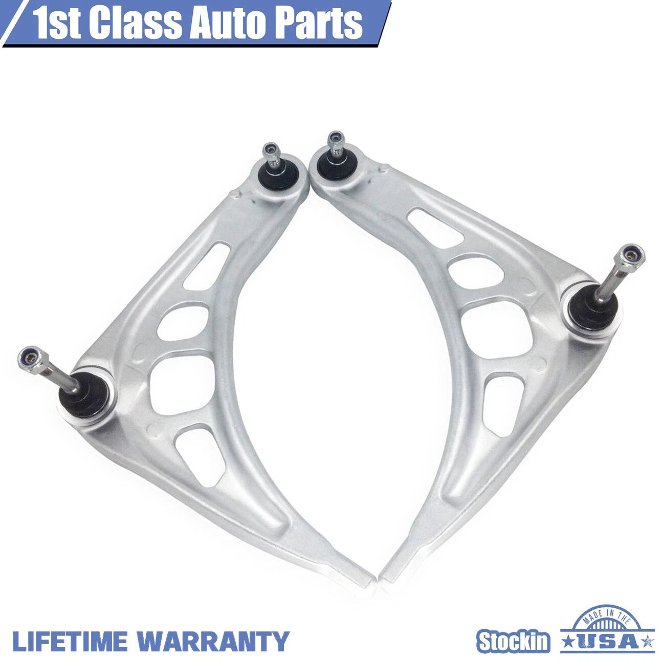 Set of 2 Front Suspension Lower Control Arms for BMW 323 325 328 330 Z4 (1999–2008)