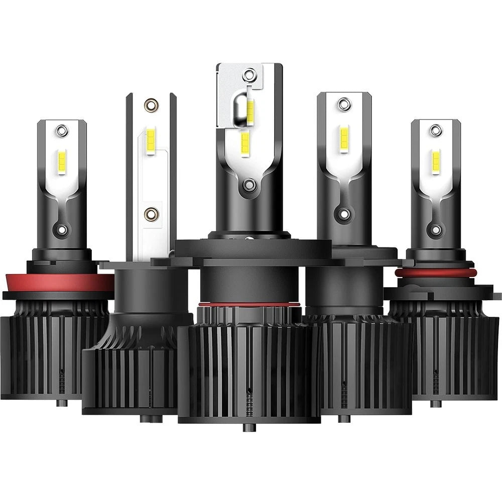 Set of 5 AUXITO LED Headlight Bulbs 9005 H11 H7 H4 9006 H1 40000LM
