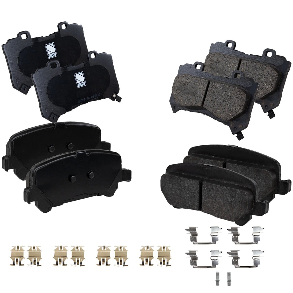 Set of 4 Brake Pads for Chevy GMC Canyon Chevrolet Colorado (2019–2020)