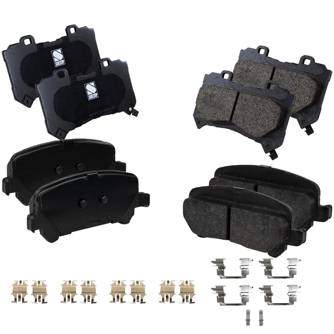 Set of 4 Brake Pads for Chevy GMC Canyon Chevrolet Colorado (2019–2020)