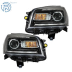 Set of 2 Black Housing LED Headlights for GMC Acadia (2013-2016)