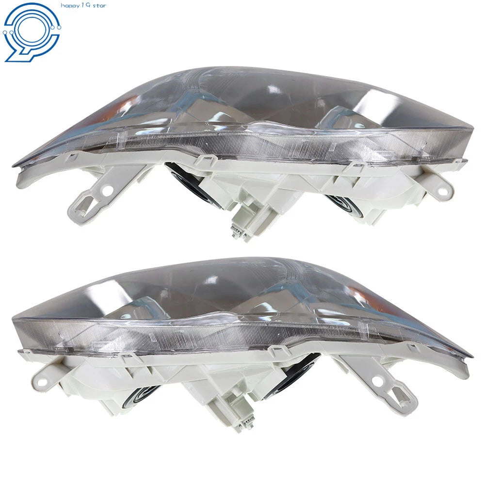 Set of 2 Chrome Headlights for Toyota Corolla (2003-2008)