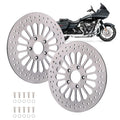 11.8" Front Brake Rotors w/ Bolts for Harley Touring (2008–2023) & Dyna (2006–2017)