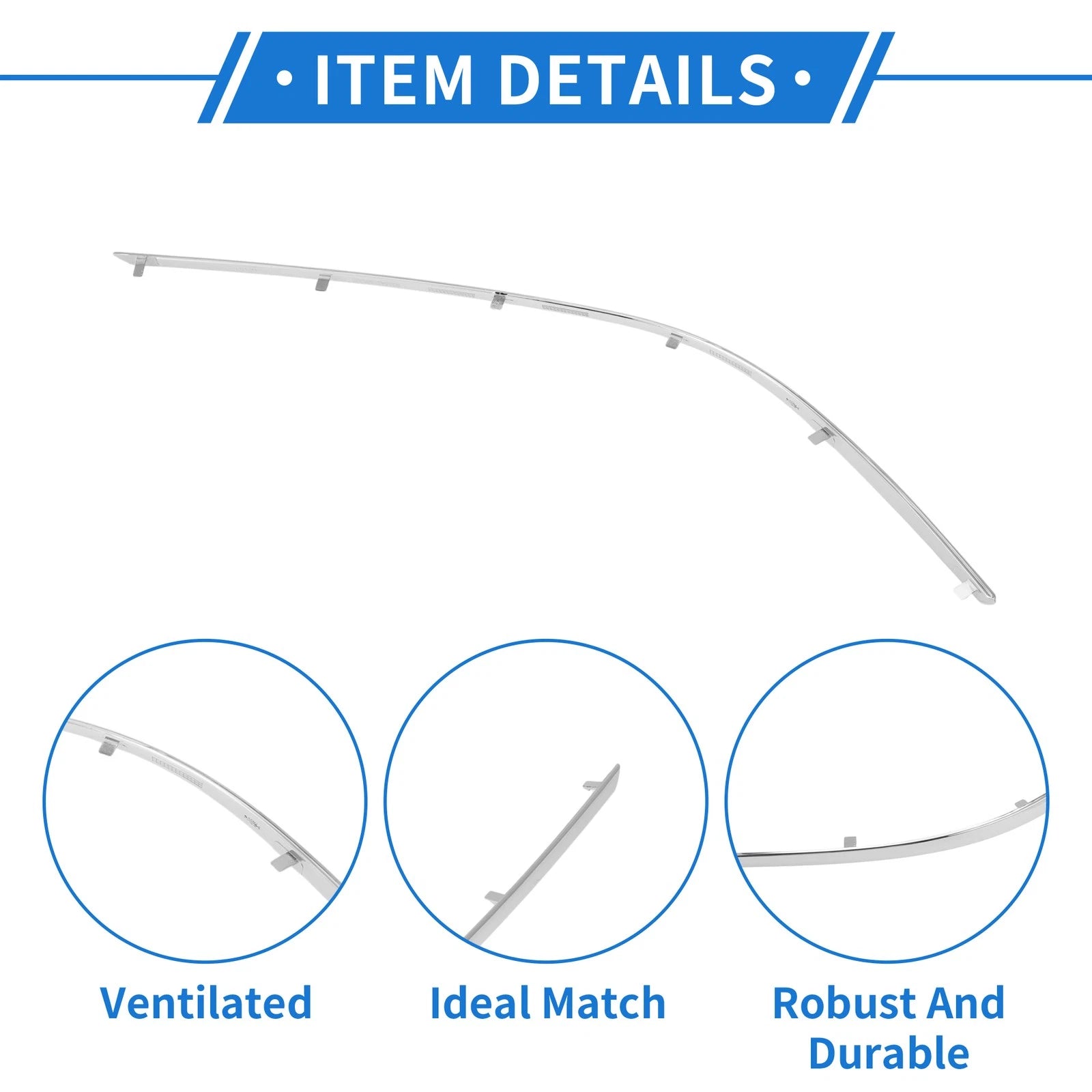 Bumper Grille Trim Garnish No. 2078852021 for Mercedes-Benz W207/E Coupe (2009–2011)