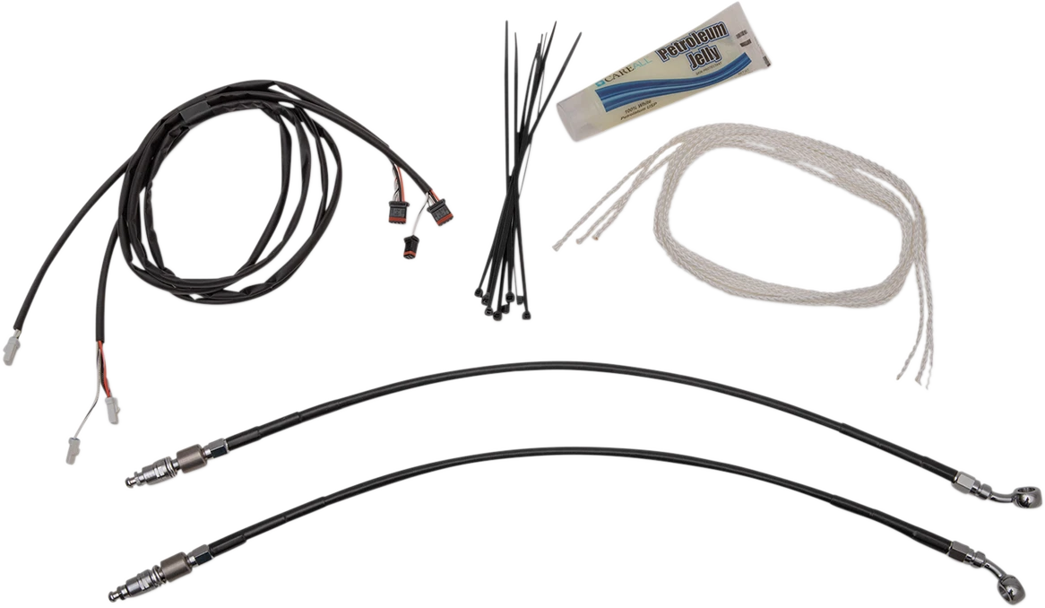 1-1/4" EZ Install Pointed Top Handlebar Kit for Harley (14")