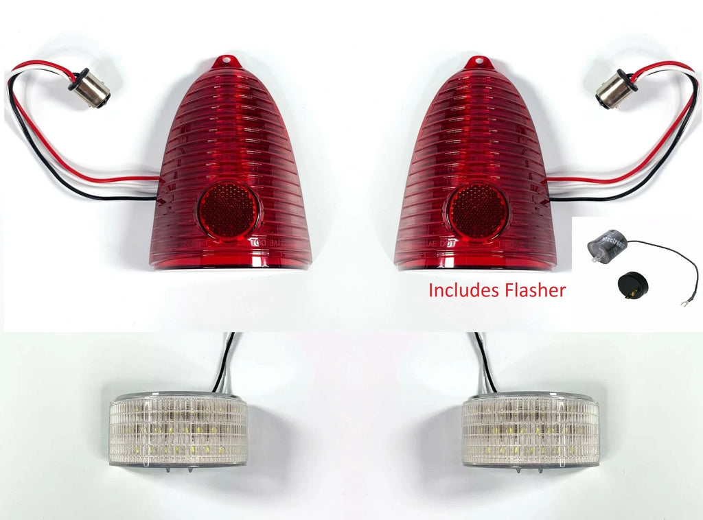 LED Tail Light and Reverse Light Insert Kit for 1955 Chevy 150 210 Belair