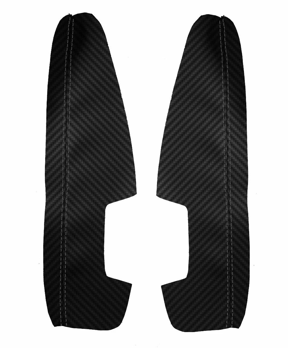 Carbon Fiber Door Panel Armrest Cover for BMW E65 E66 (2001–2008)