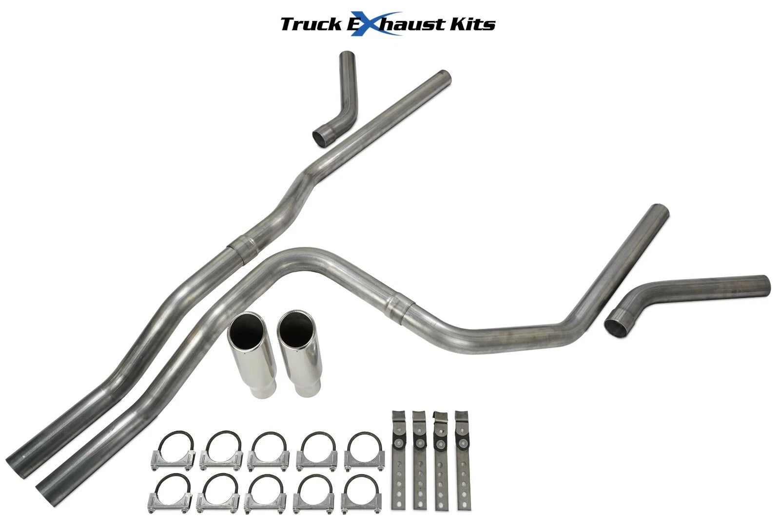 Dual Exhaust Kit for Chevy Avalanche (2007–2013) C Exit No Muffler