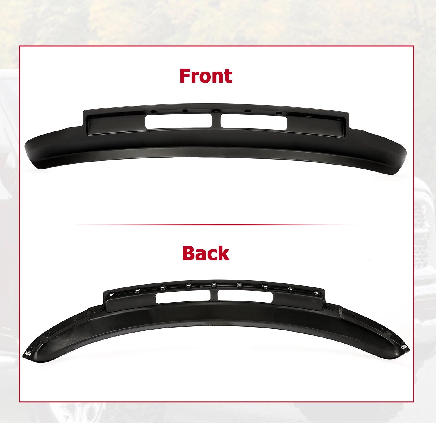 Front Lower Bumper Valance Panel for Dodge Ram 2500 3500 (2013-2018) Black