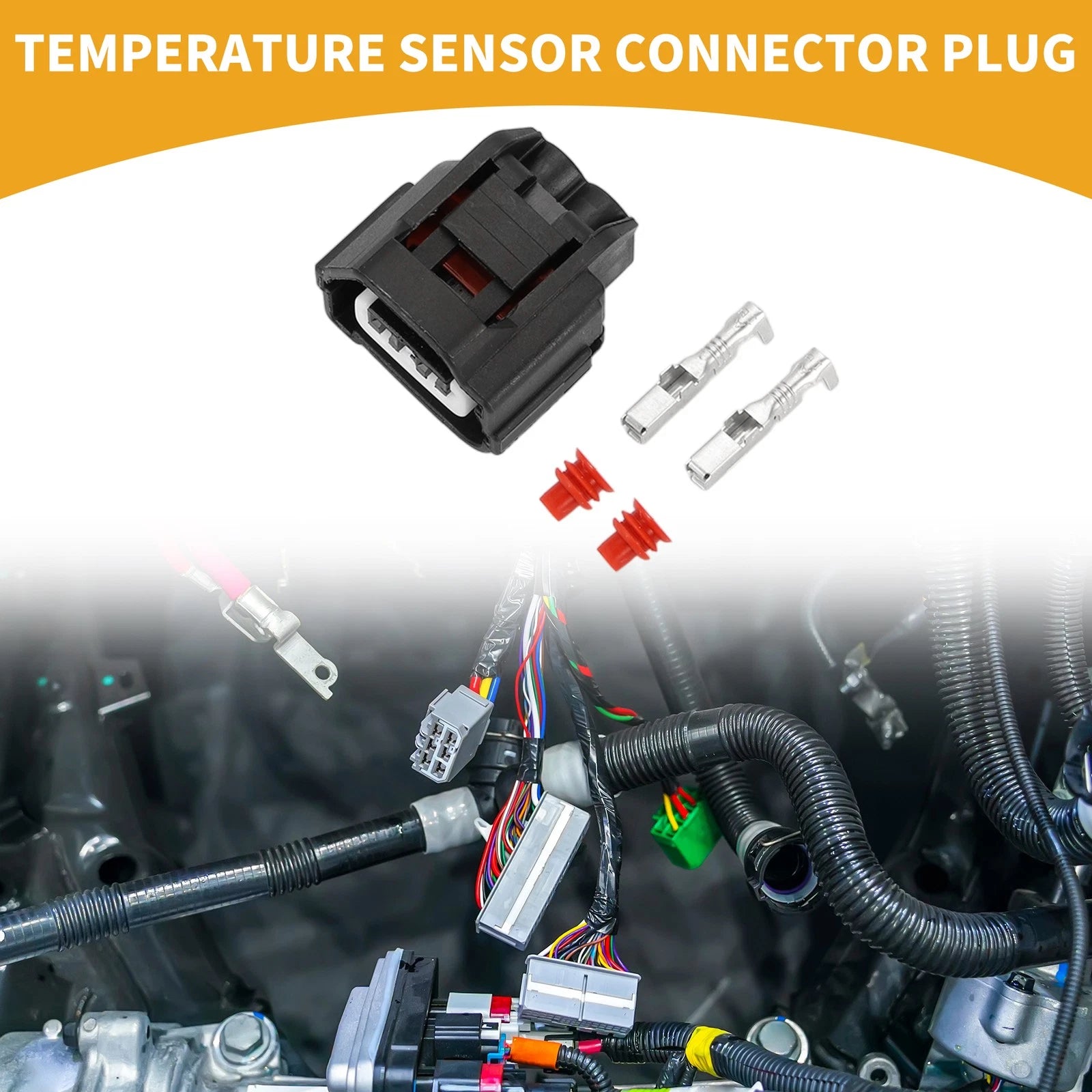 2 Pin Temperature Sensor Connector Plug for Toyota 