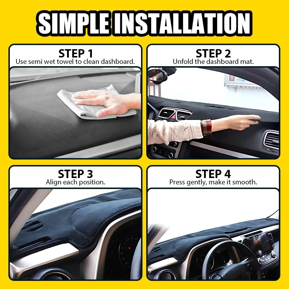 Dashboard Cover Mat for Toyota RAV4 (2013–2018) - Non Slip Sun Pad