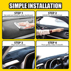 Dashboard Cover Mat for Toyota RAV4 (2013–2018) - Non Slip Sun Pad