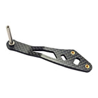 Fishing Reel Handle for DIY (Carbon Fiber, Lightweight, Dual Hole)