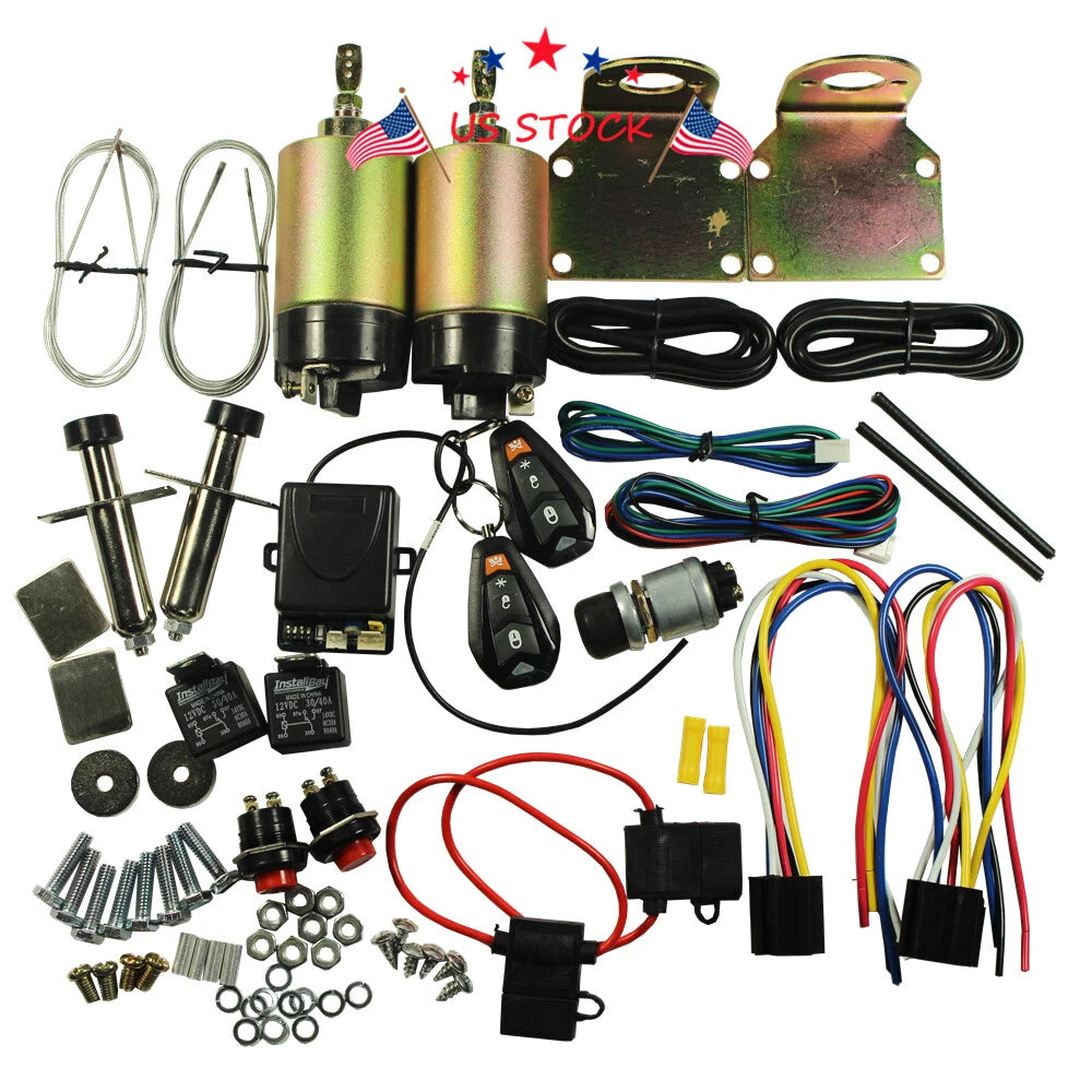 Shaved Handle Door Popper Kit for 2-Door Vehicles (85 lb, Remote)