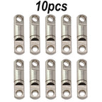 Set of 4 Heavy Duty Fishing Swivels Bearing Connector Silver