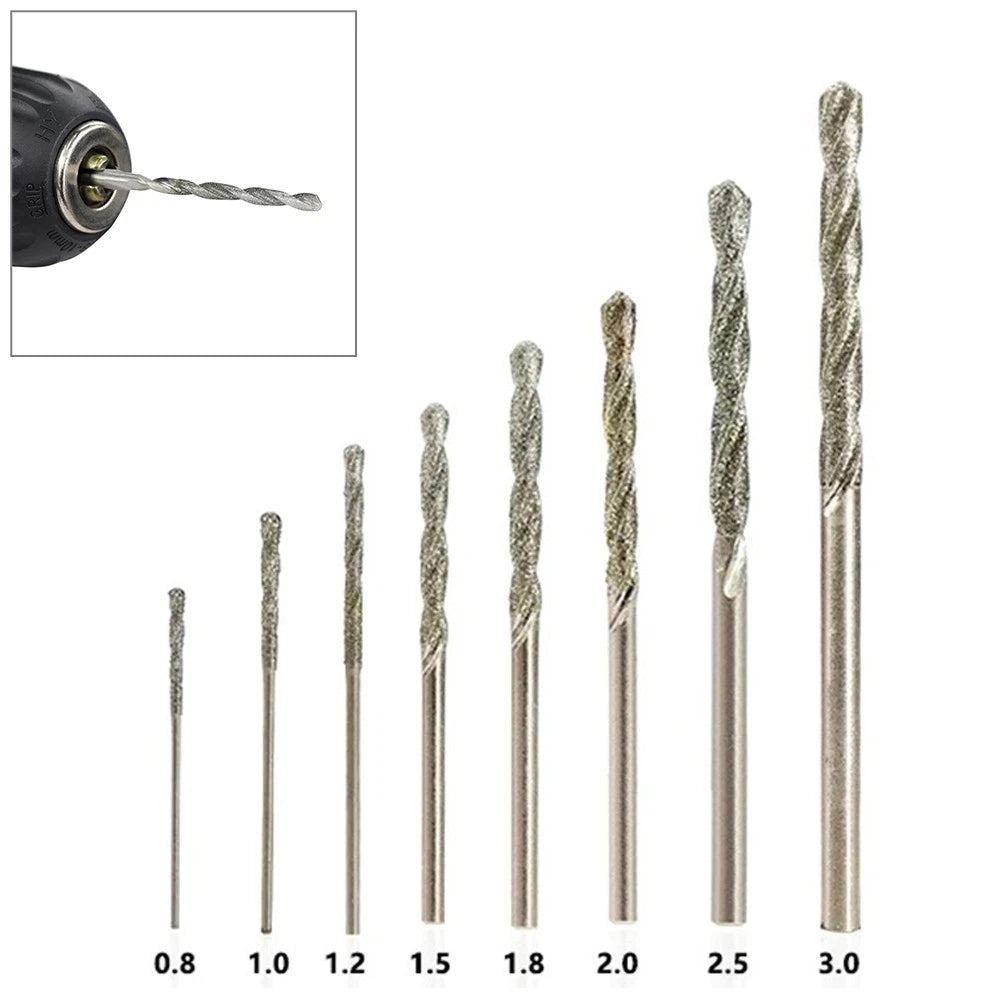 8-Piece Drill Bits Set for Power Tools - Coated Multi-Use Accessories