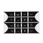 Decal Button Door Steering A/C Window Radio Sticker for Mercedes (2007–2014)