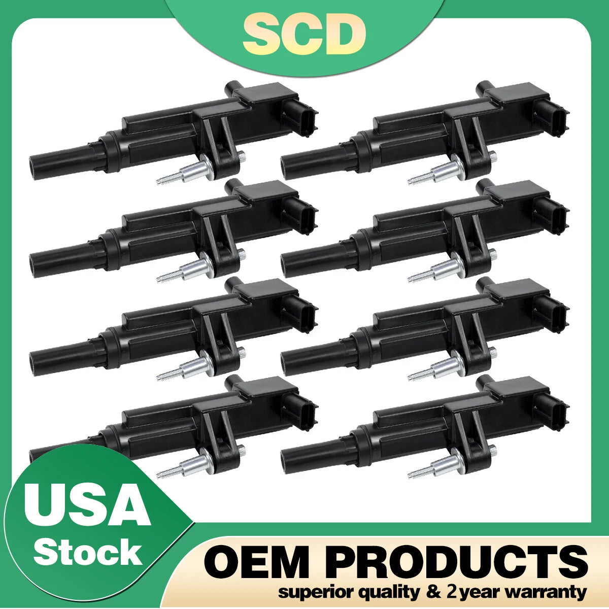 Set of 8 Ignition Coils for Chrysler Dodge Jeep Ram 4.7L V8 (2008–2012) 5149049AB UF601