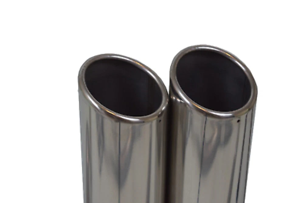 Dual Exhaust Kit for Chevy GMC 1500 (1996-1999) - Stainless Steel, Side Rolled Tip