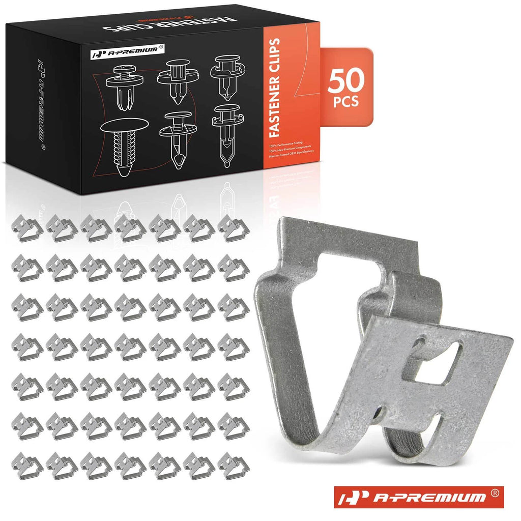 16mm Metal Spoiler Locking Fastener Clip for Toyota (50 Pcs) (-)