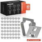 16mm Metal Spoiler Locking Fastener Clip for Toyota (50 Pcs) (-)