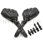 Skull Rearview Mirrors for Harley Dyna Wide Glide (2006–2023)