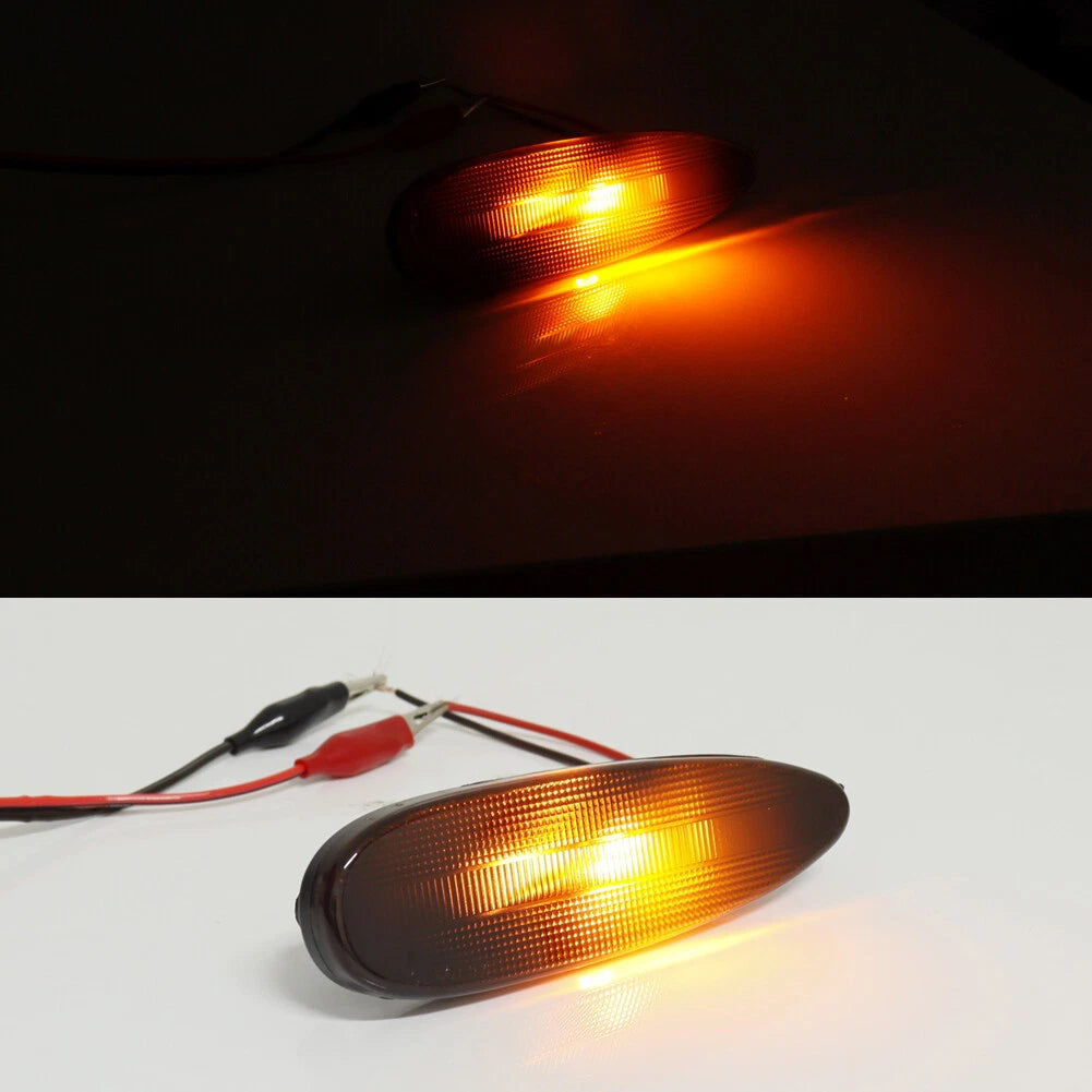 Smoked Front Fender Side Marker Light with Amber LED for Pontiac GTO (2004–2006)