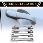 Set of 1 Car Door Handle Protector for Ford Maverick (2022–2023) Silver Tone