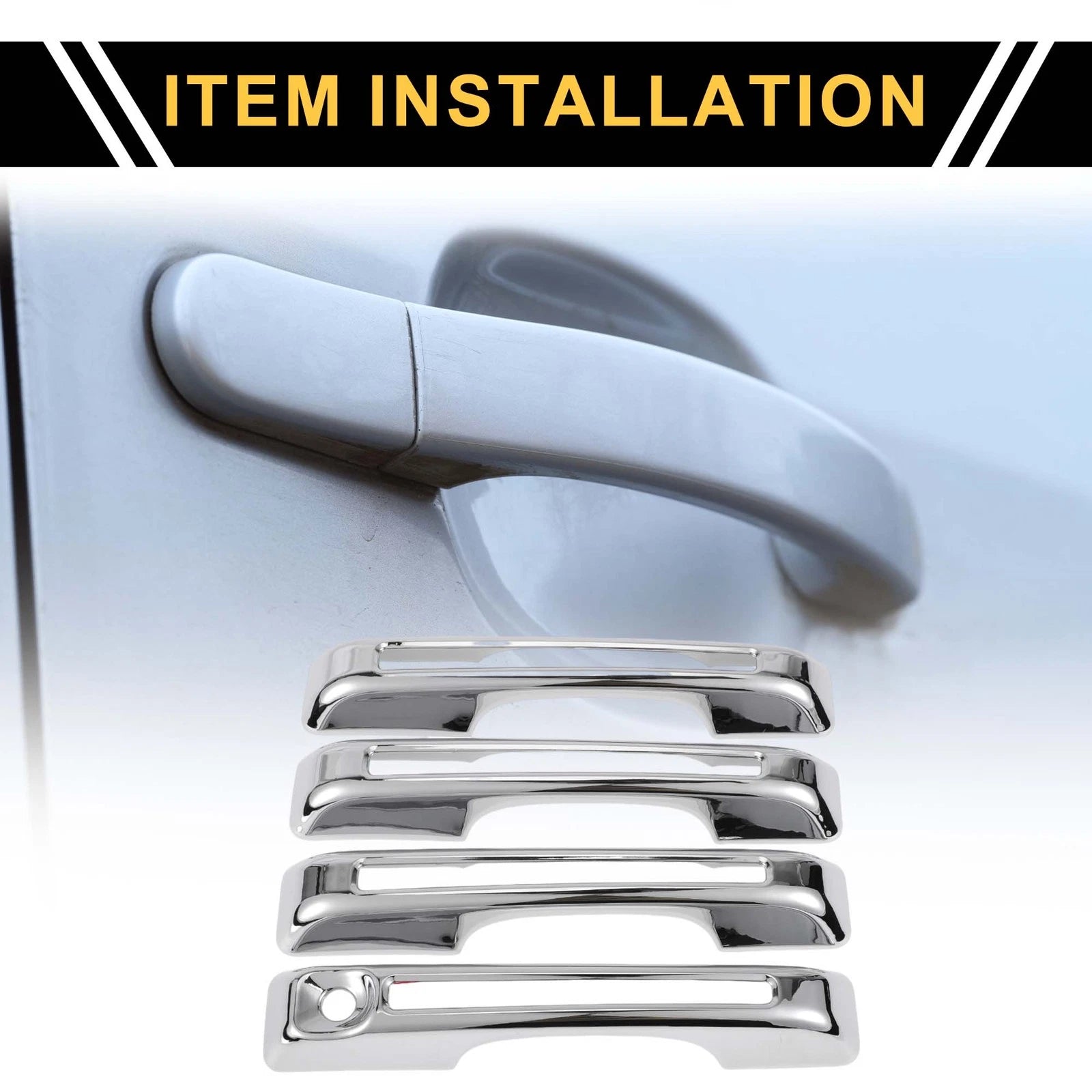 Set of 1 Car Door Handle Protector for Ford Maverick (2022–2023) Silver Tone