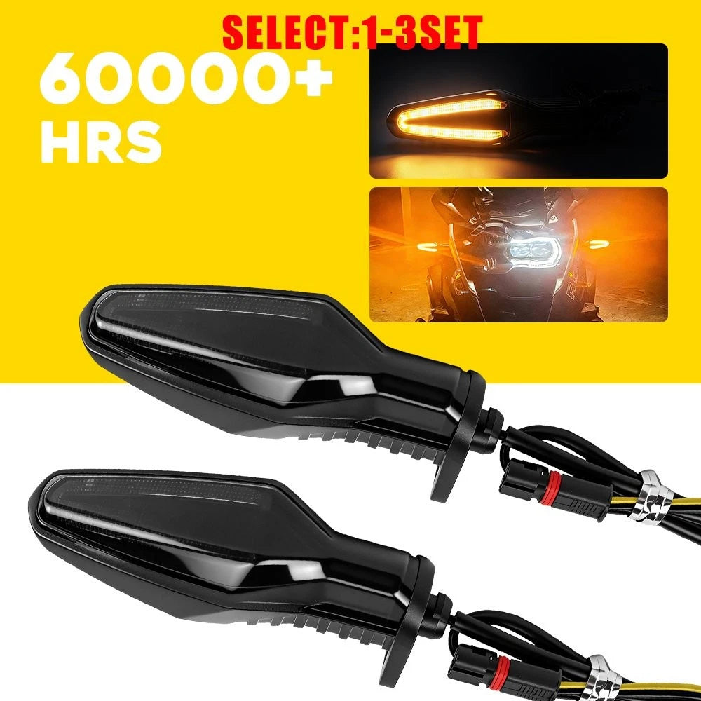Set of 2 Smoked Lens Front LED Turn Signals for BMW G310R G310GS (2021–2025)